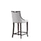 Manhattan Comfort Emperor Faux Leather Barstool in Light Grey BS008-LG - alternate 8